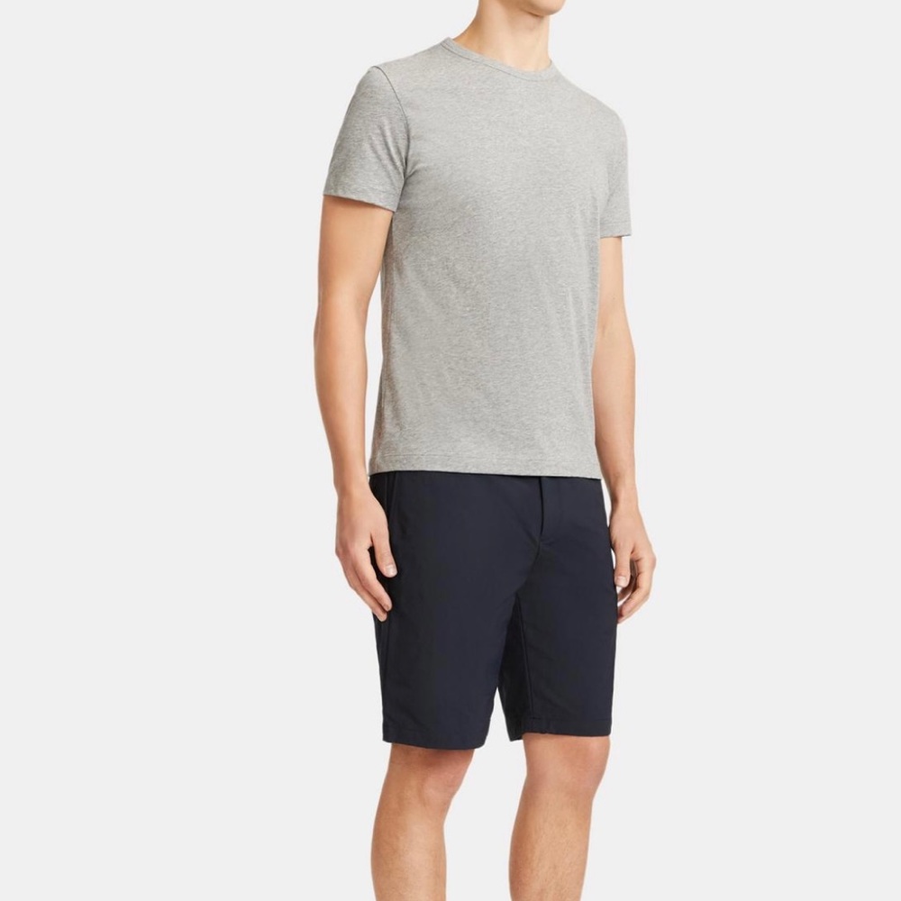 Theory Gaskell Precision Heather Grey Crewneck‎ T-Shirt Mens XXL New With Tags